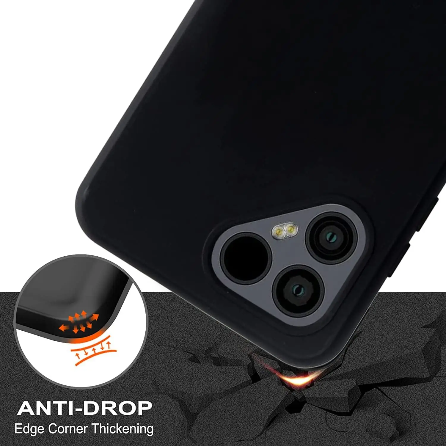 Funda con soporte de anillo para Fairphone 5, carcasa protectora trasera de silicona para teléfono Fairphone 5, TPU suave de 6,46 pulgadas - imagen 4