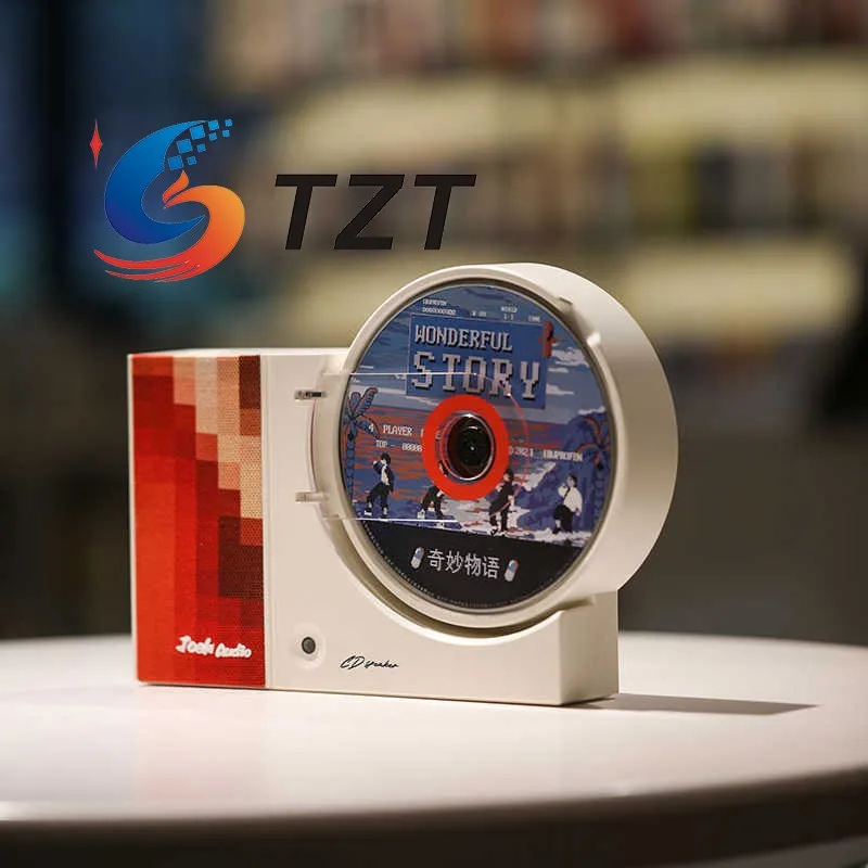 Reproductor de CD TZT verde/rojo A1000 Bluetooth5.3 2x3W altavoz de Audio HiFi reproductor de música montado en la pared de escritorio - imagen 5
