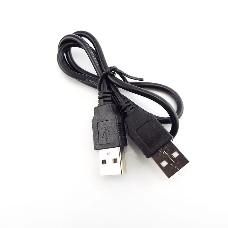 Cable de extensión para ordenador, Adaptador Doble USB 2,0 tipo A macho, conector extensor, transferencia de alta velocidad, línea de sincronización de datos - imagen 5
