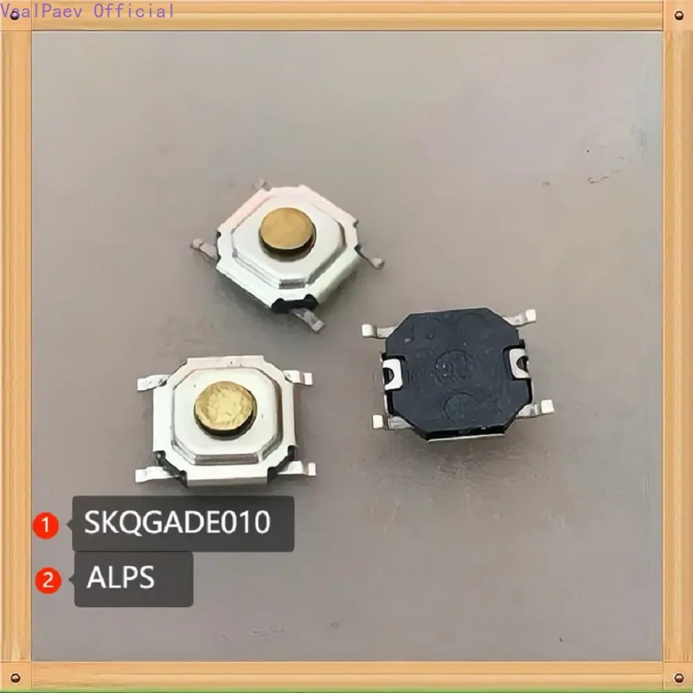 Interruptor de contacto de luz, pulsador de fuerza 2.55N, 100 piezas, SKQGADE010, SKQGABE010, ALPS de Japón, 4x4x1,5 SMD