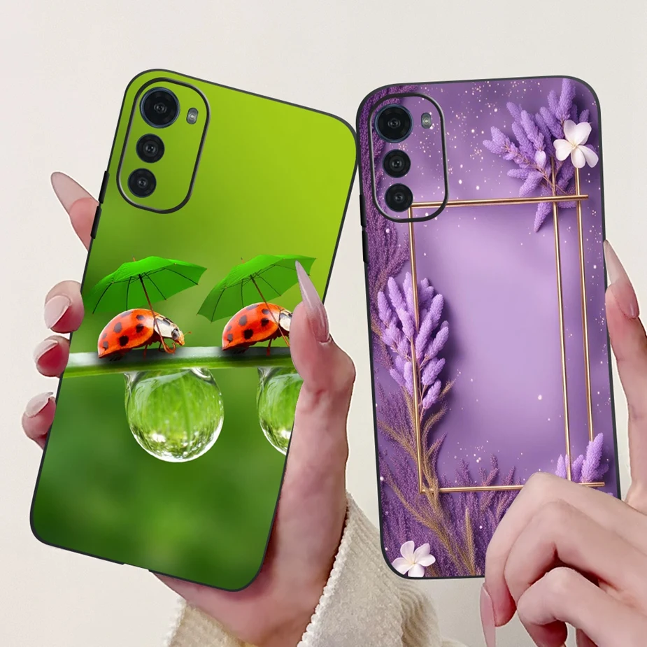 Para Motorola Moto E32 E32s funda pintada de moda funda de teléfono de silicona suave para Moto E32s E 32 MotoE32 MotoE32s Fundas parachoques - imagen 4