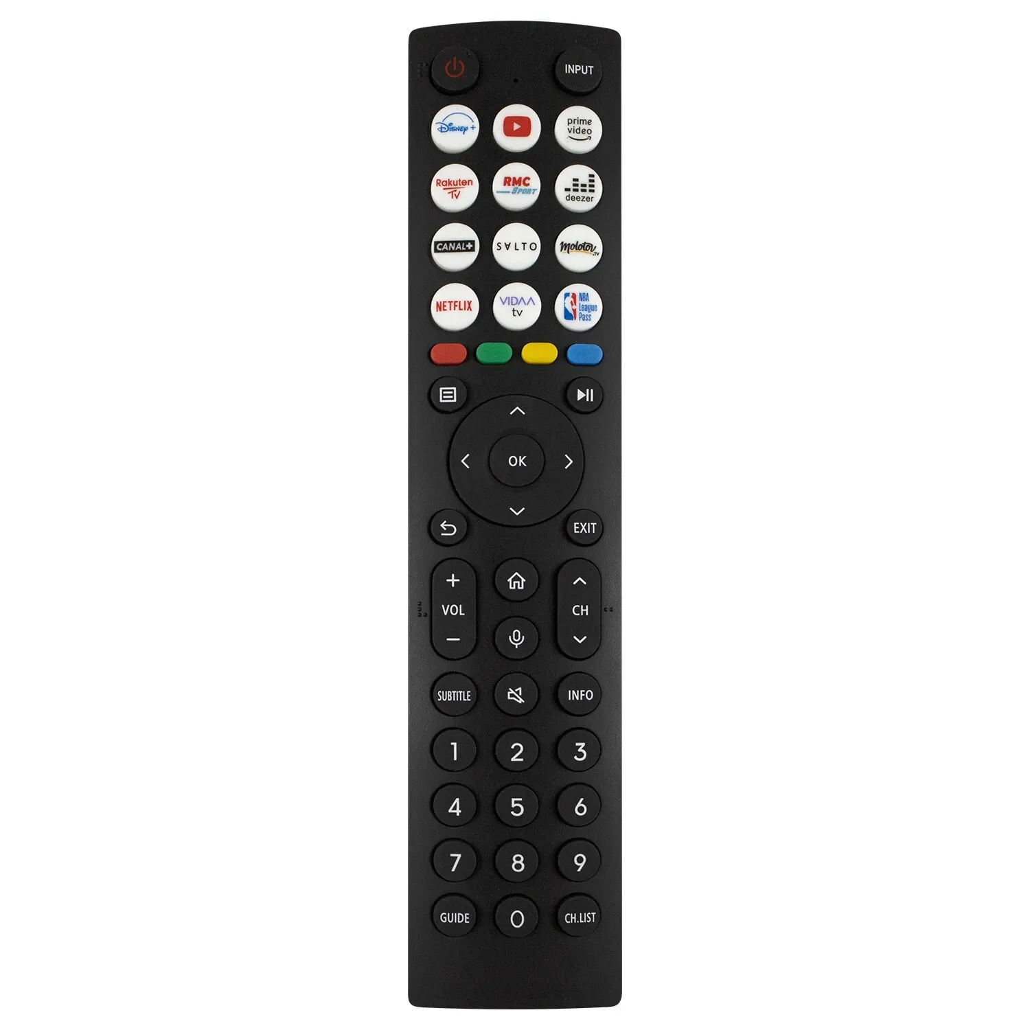 Nuevo control remoto universal para todos los controles remotos de TV Hisense, con Netflix, Prime Video, Disney,rakuten Play Buttons
