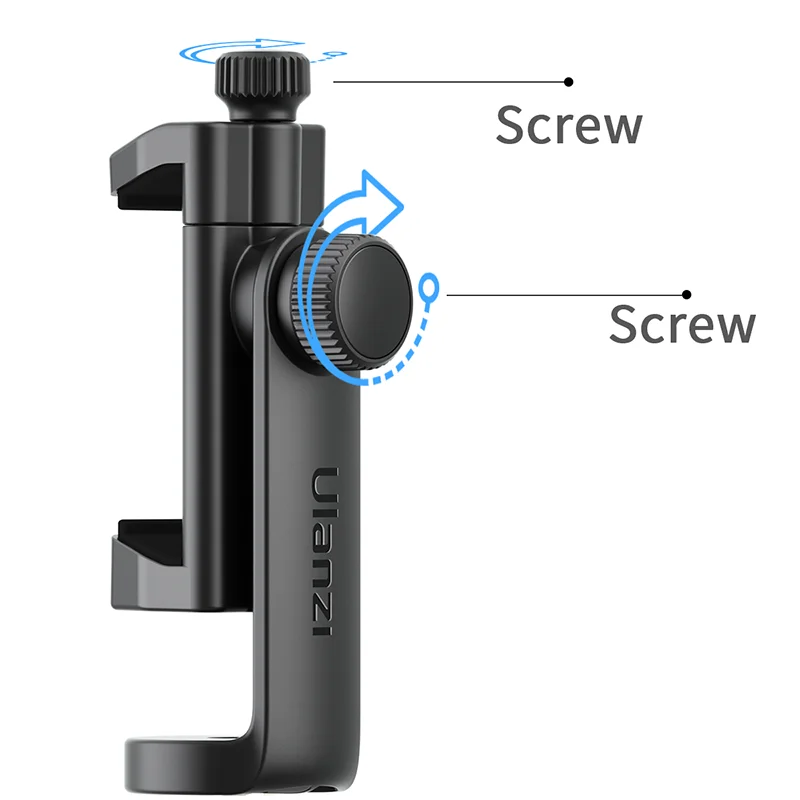 ULANZI ST-17 360 ° Soporte de montaje en trípode de rotación, adaptador de soporte de montaje con Clip para teléfono móvil para iPhone Vlog, zapata fría para micrófono, luz Led - imagen 5