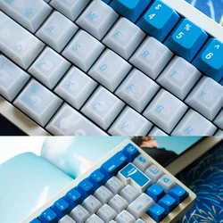 KamakuraAoi Teclas PBT Translúcidas para Teclado Magnético