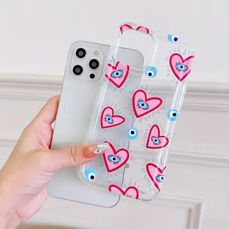Fashion Lovely Eyes Clear Silicone Phone Case for Xiaomi POCO X6 X3 F5 Pro Mi 13T 12T 14 Pro 13 12 11 Lite 5G NE Soft Cover - imagen 3