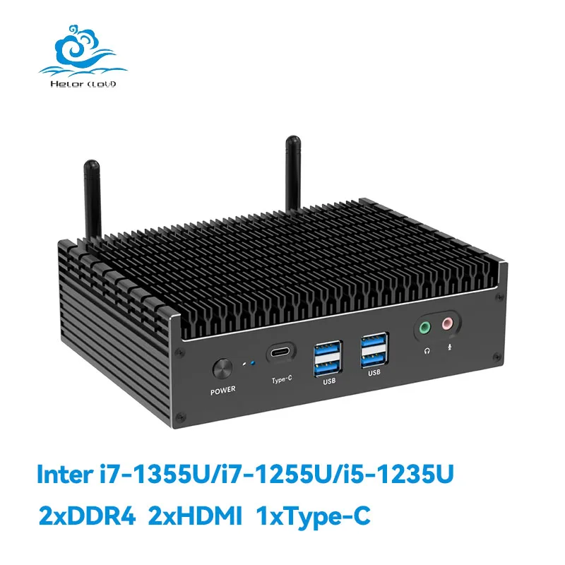 Helorpc-Mini PC psense Inter Gen12, i3/i5/i7, DDR4 Dual, compatible con Windows 10/11, LINUX, WIFI, BT4.2, 4XUSB3.0, 2XUSB2.0, 2xhdmi, tipo C