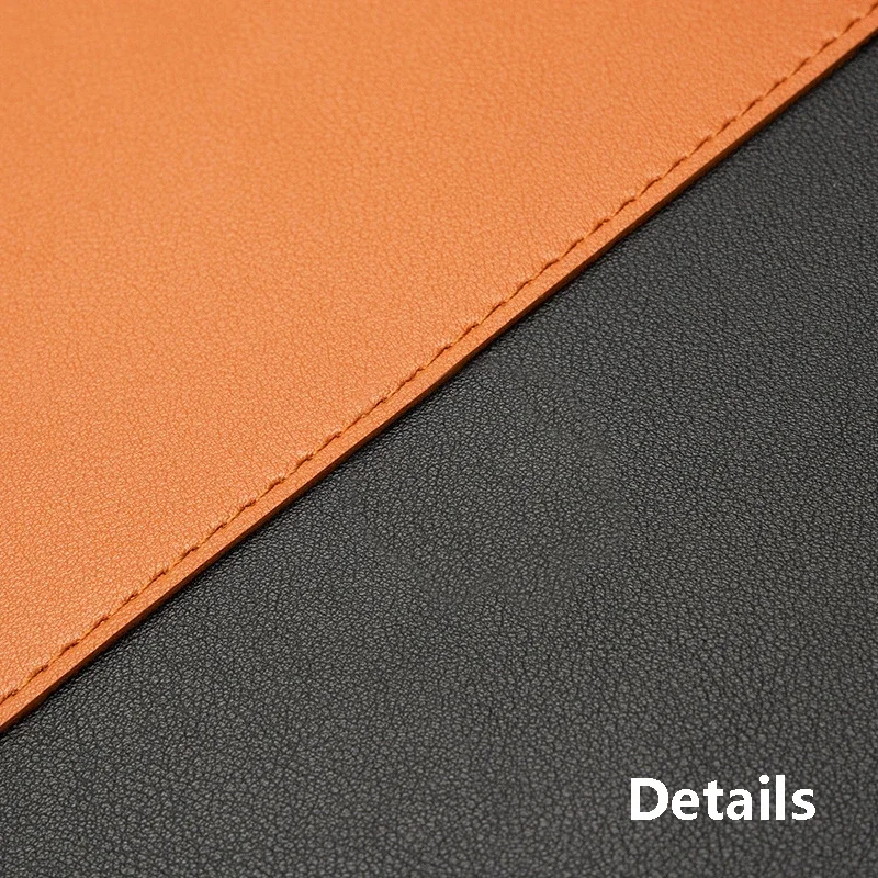 Alfombrilla de ratón de gran tamaño, alfombrilla protectora de escritorio de oficina de cuero PU, impermeable, teclado de escritorio, alfombrilla de ratón para juegos, accesorios para PC - imagen 5