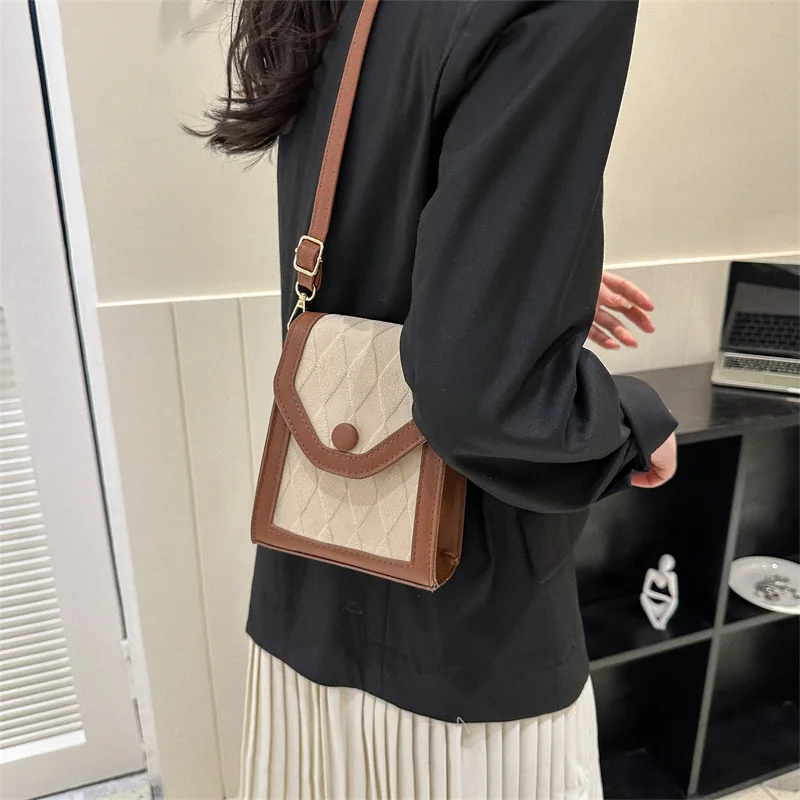 Bolso de moda para teléfono móvil para mujer, bolso de mano de piel sintética con bolsillo para teléfono, bolso de hombro, bolsos cruzados para mujer, bolsos pequeños para teléfonos - imagen 2