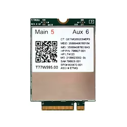 T77W595 LT4120 796927-001 X5 LTE M.2 módulo 4G tarjeta WWAN para HP Elite X2 840 850 G3 640 650 645 G2 Probook 640 645 650 655 725