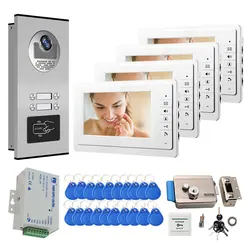 Videoportero Color 7" RFID Intercomunicador Apartamentos