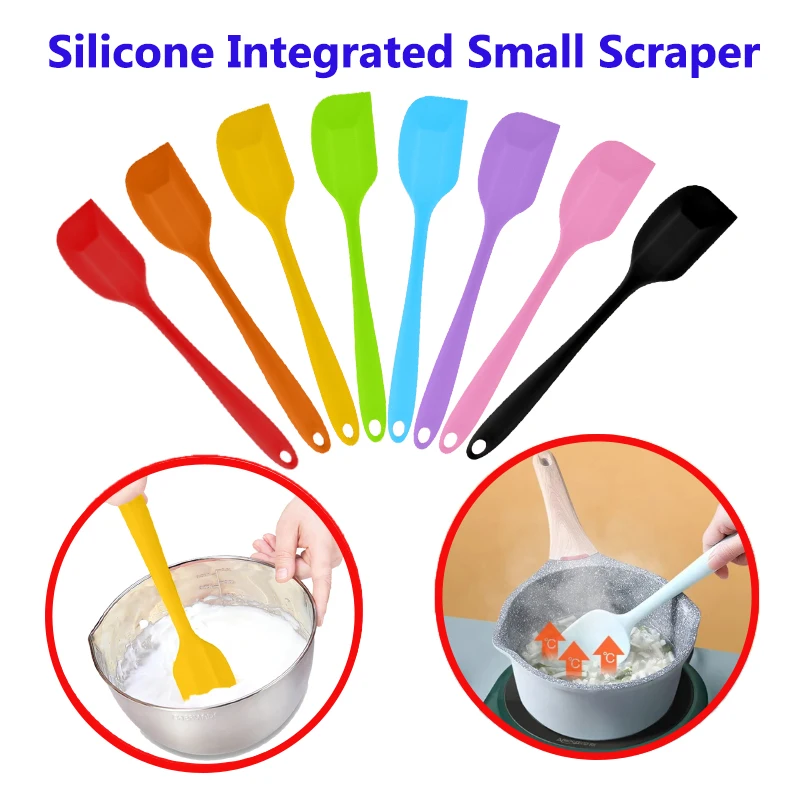 Mezclador de crema para decoración de pasteles, utensilios de cocina para mezclar, hornear y cocinar, raspador de silicona de calidad alimentaria integrado, fácil de limpiar, 1/2