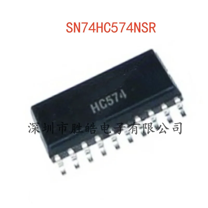 (10 uds) nuevo circuito integrado SN74HC574NSR 74HC574 salida de tres estados borde de ocho vías Clase D Flip-Flop SOIC-20