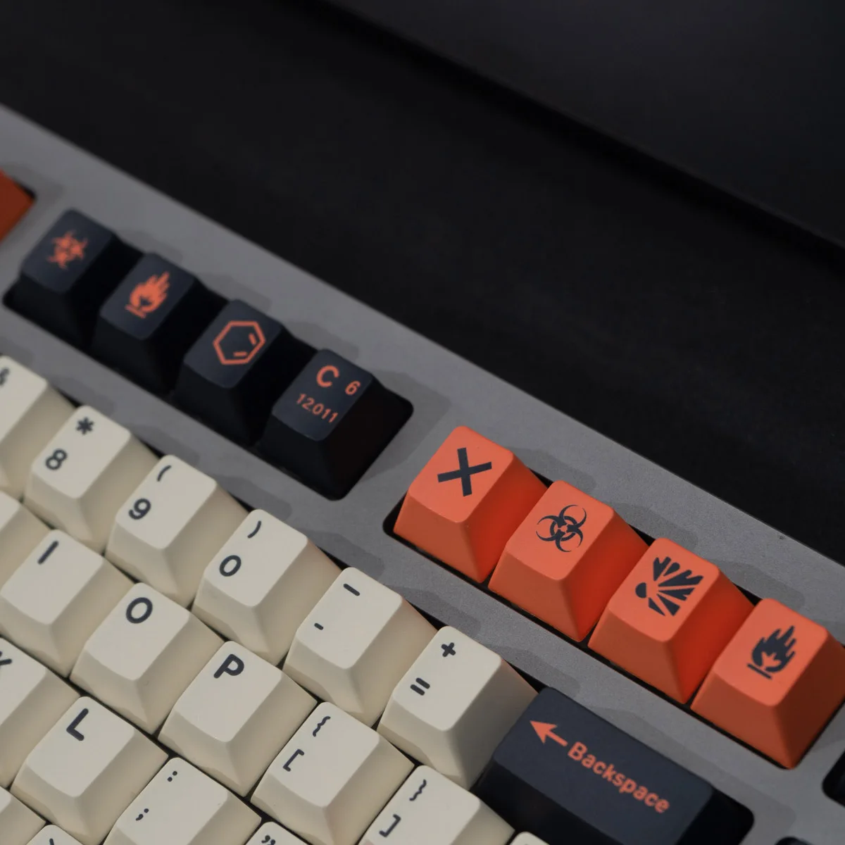 Juego grande de teclas de carbono GMK, teclas de perfil de cereza, subteclas de tinte PBT para teclado mecánico 61 64 68 75 84 980 87 Filco104 - imagen 5