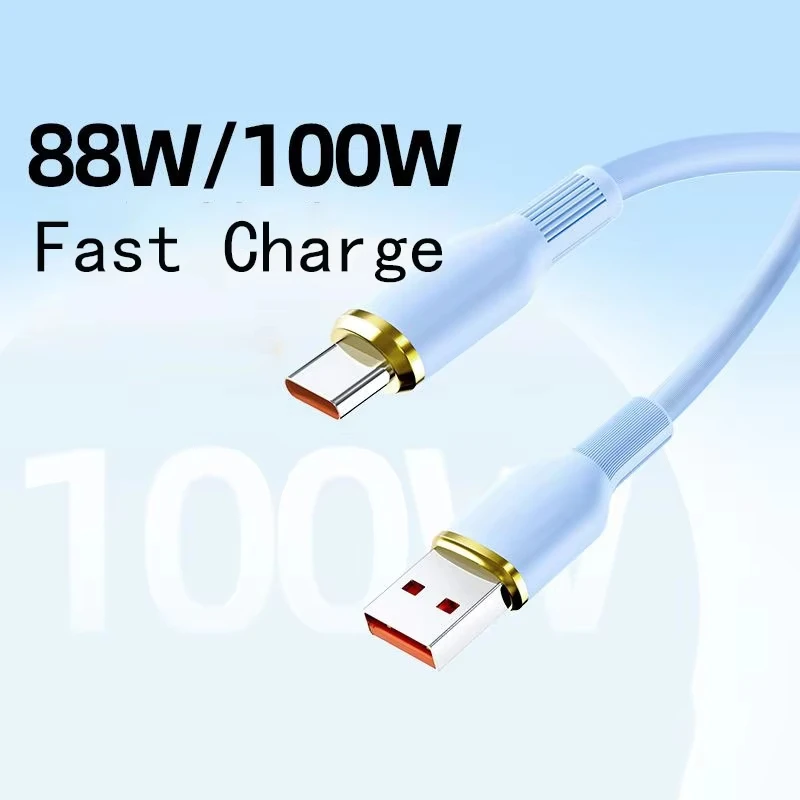 NNBILI 1M 1,5 M 100W Cable de datos tipo C de carga súper rápida 6A es adecuado para Iphone 15 Pro Max línea de carga de teléfono móvil Huawei - imagen 3