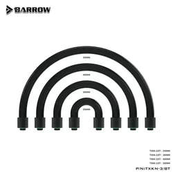 BARROW EPDM 10x16MM manguera AIO adaptador de tubo suave de refrigeración por agua giratorio de 360 grados G1/4 "para caja de PC construcción de enfriador de agua