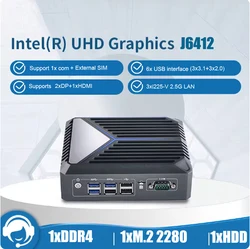 Mini PC router sin ventilador con 3 puertos LAN de 2,5G