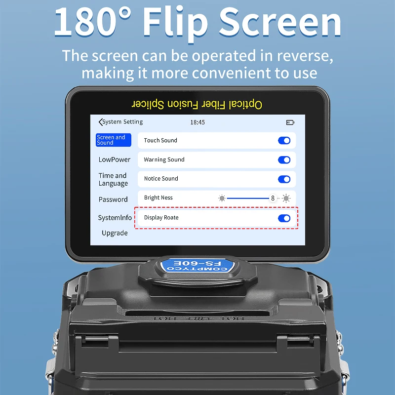 COMPTYCO FS-60E/L-90C empalmador de fusión de fibra óptica pantalla táctil multilingüe SM MM máquina de soldadura de núcleo de fibra incorporada OPM VFL - imagen 5