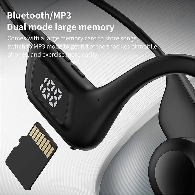 BMAD X7 Auriculares Conducción Ósea Bluetooth Resistentes Agua Deportivos - imagen 3