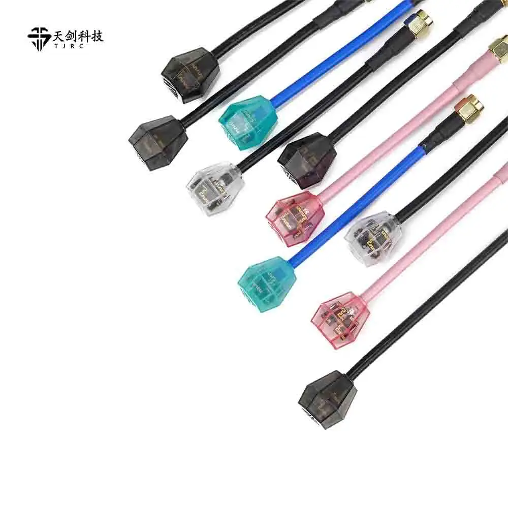 Antena TJRC FPV 5,8G LHCP 100mm 180mm SMA FPV antena con adaptador UFL compatible con transmisión O4 PRO para Dron de largo alcance FPV - imagen 3