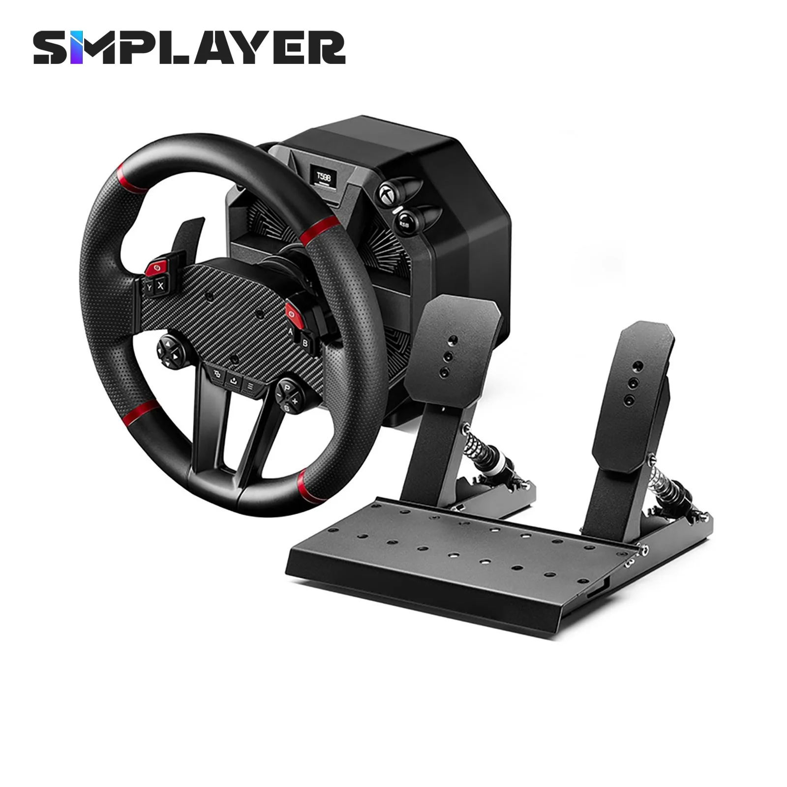 Volante de accionamiento directo Simplaye Original 11,8 "/30cm T598X XBOX/PC T598P para PS5/PS4/PC + Base de rueda + pedales de línea de carreras LTE