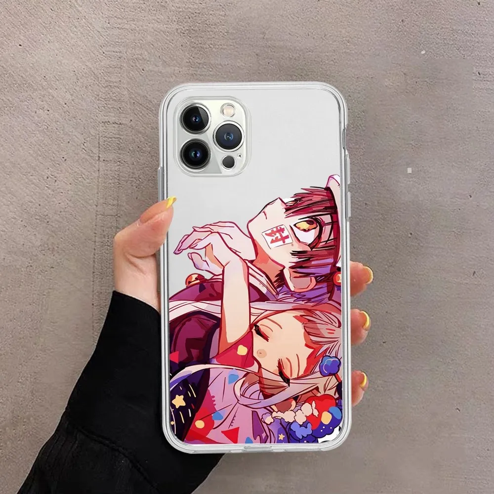 Hanako Kun Yashiro anime funda de teléfono para iPhone 15 13 14 Pro Max XS XR 12 11 Pro 13 Mini 6 7 8 Plus cubierta trasera transparente suave - imagen 4