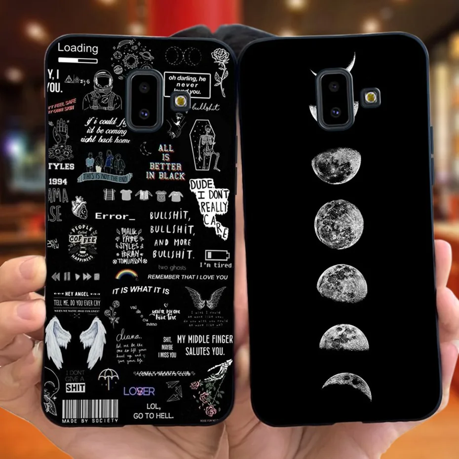 Funda de silicona suave para Samsung Galaxy J6 Plus 2018, bonita funda de TPU con patrón de flor Buttefly para Samung J6 J 6 J6Plus - imagen 5