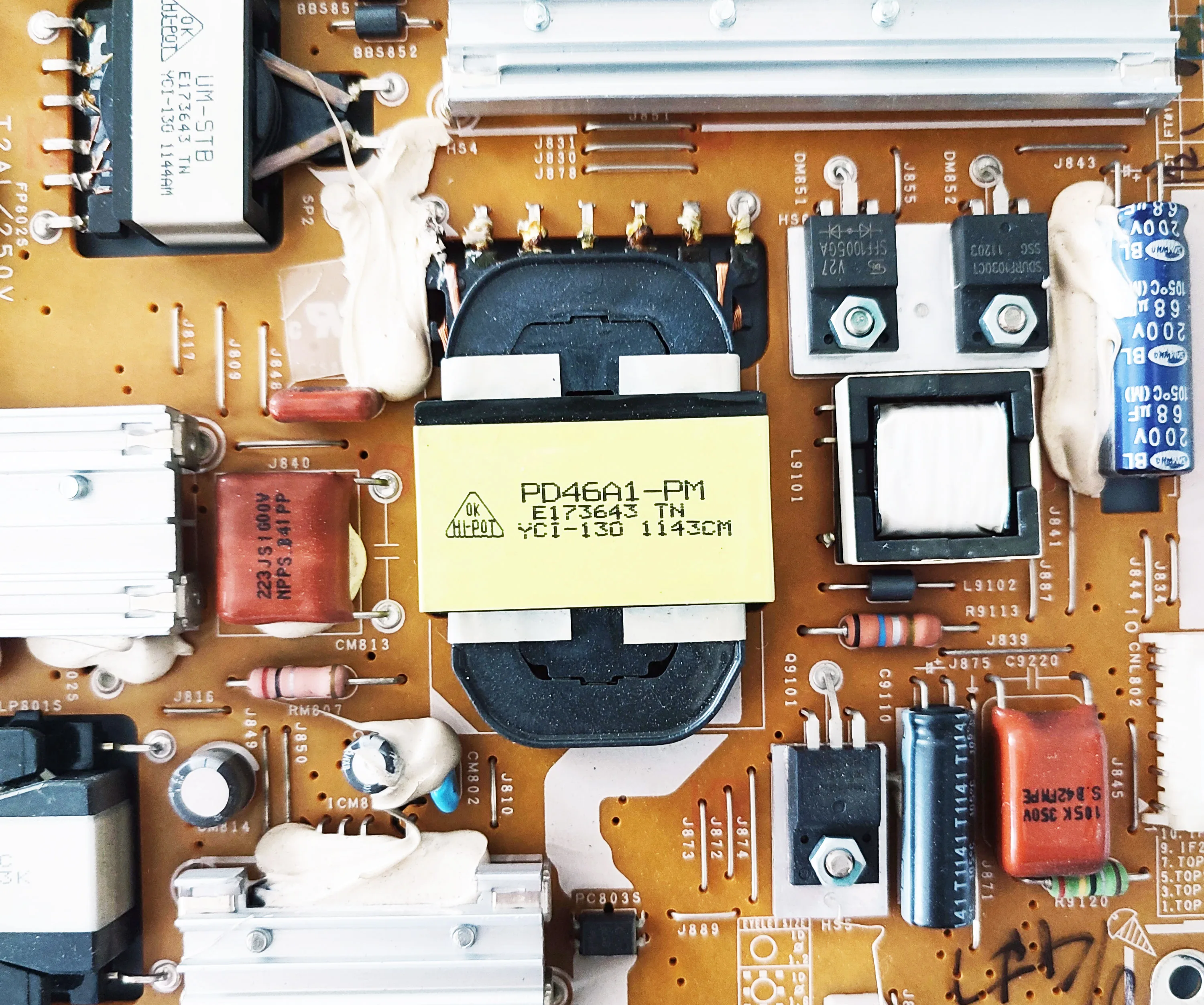 Placa de fuente de alimentación BN44-00483A PSLF141A03S PD37G1 _ BSM, compatible con UE37D6100SW UN32D6500VF UN46D6000SR UE32D6100SP UE46D6100SK, piezas de TV - imagen 4