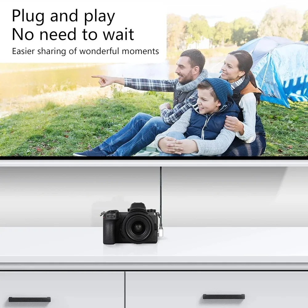 Cable trenzado de nailon 4K UHD para cámaras Gopro, ángulo izquierdo/derecho de 90 grados, Micro HDMI, compatible con HDMI, 0,5 m - imagen 5