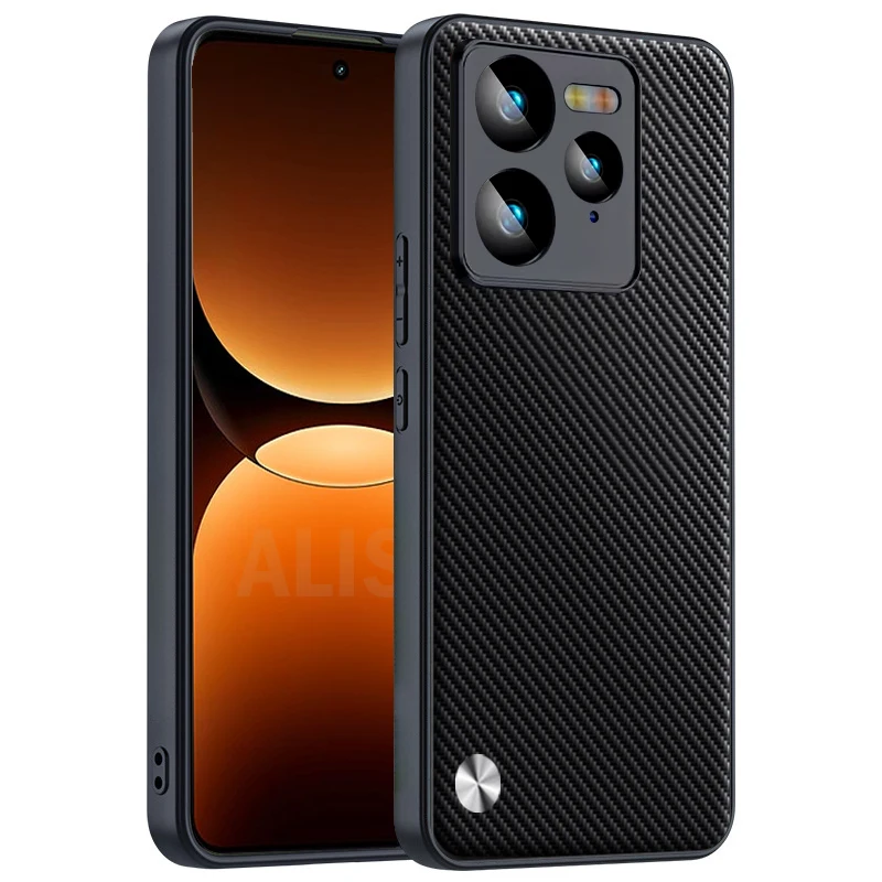 Shockproof Funda for Realme GT 7 Pro Case Luxury Fiber Texture PU-Leather Protection Phone Cover for Realme GT7 Pro Capa - imagen 5