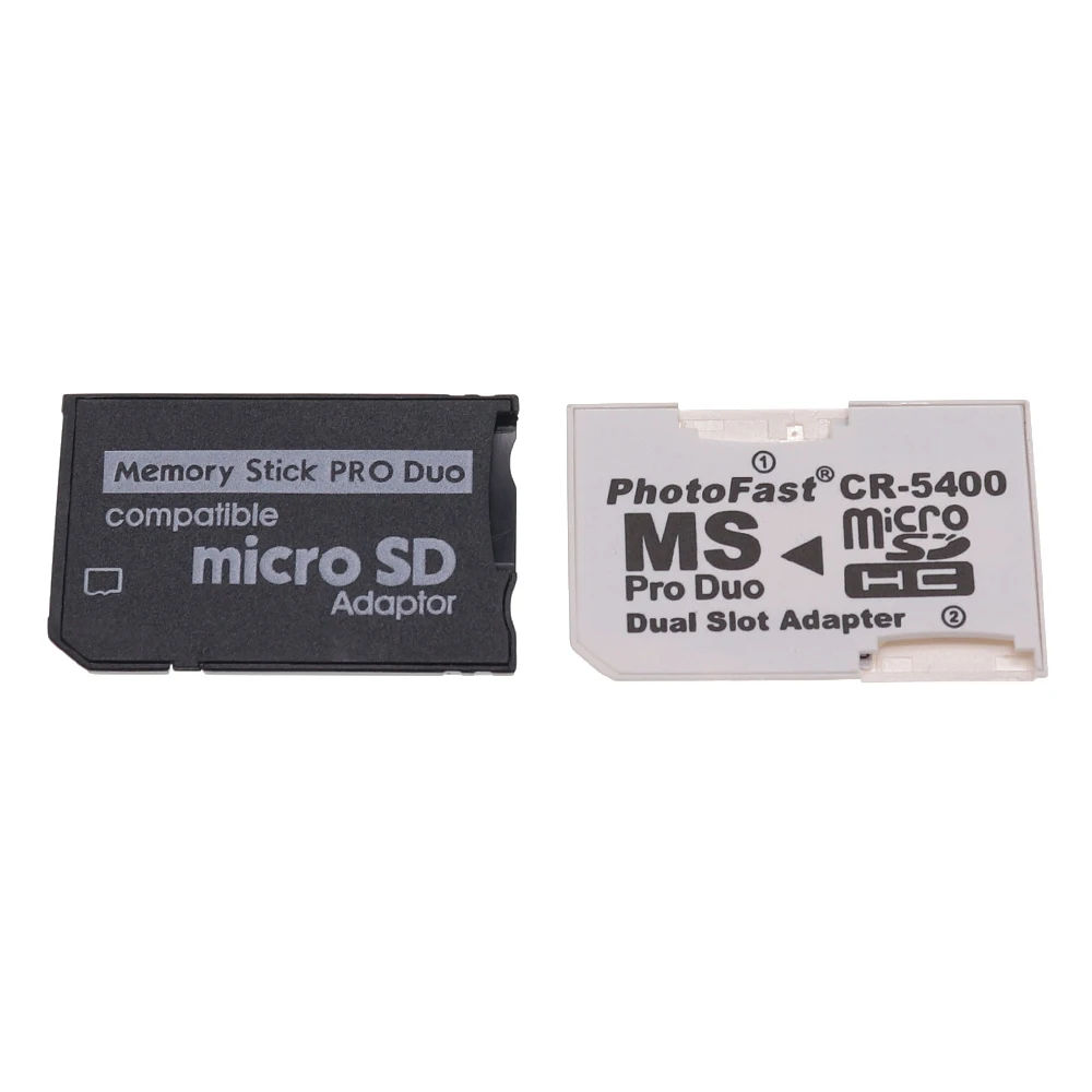 1 Uds lector de tarjetas de ranura simple y doble nuevo Micro SDHC TF a MS Memory Stick Pro Duo lector para adaptador de tarjeta PSP - imagen 2