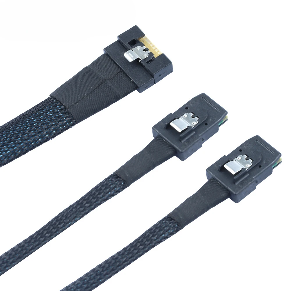 PCI-E Ultraport Slimline SAS 4.0 LP Perfil bajo SFF-8654 8i 74 pines a 2X MINI SAS SFF-8087 Conexión interna del servidor de 36 pines - imagen 5