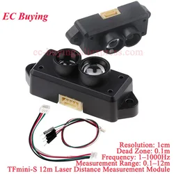 Módulo buscador de alcance Micro láser de un solo punto TFmini-S ToF Lidar para Arduino Pixhawk 4,5-6 V interfaz UART I2C TFmini actualizado