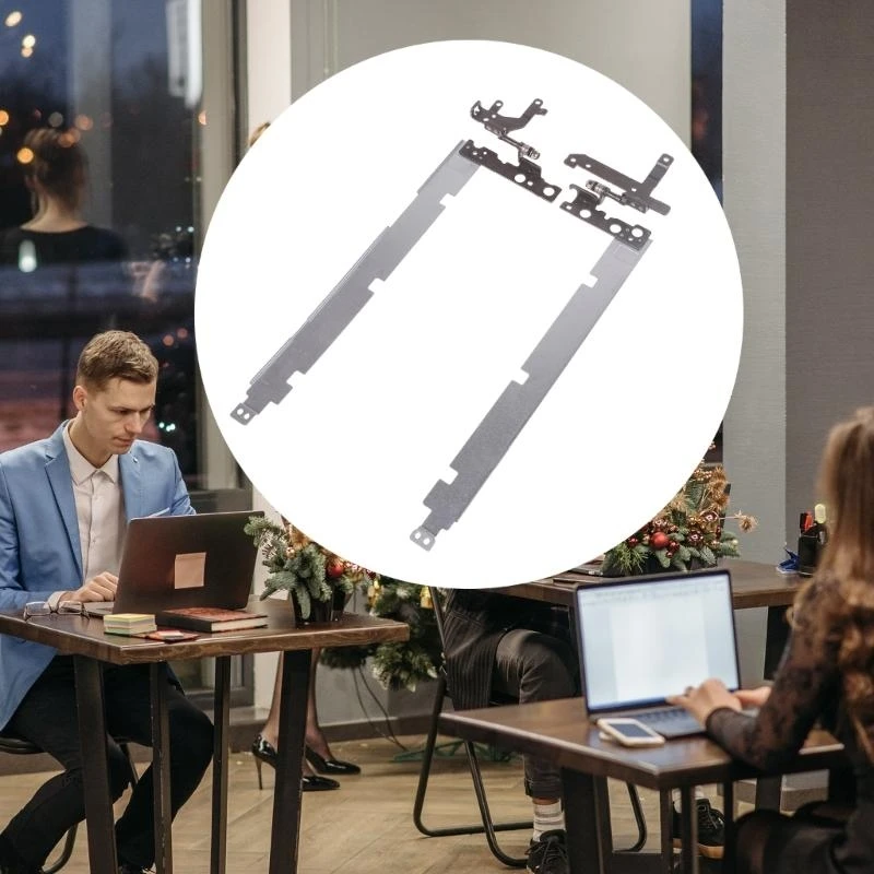 12pc izquierdo+la computadora portátil computadora portátil LCD Bisagras del soporte soporte Reemplazar para E3420 - imagen 2