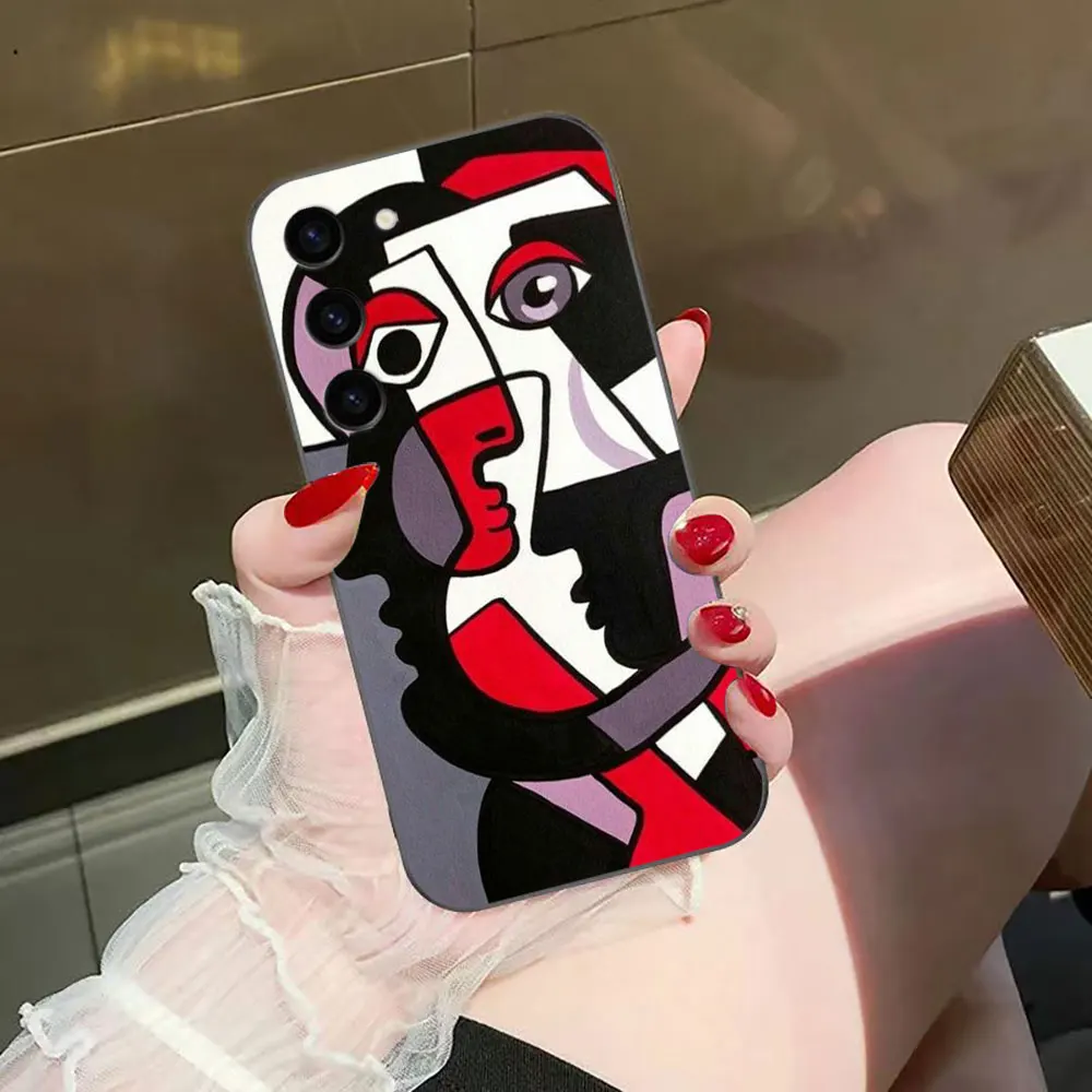 P-picasso pintura de arte abstracto Funda de teléfono para Samsung Galaxy S25 S24 S23 S22 S21 S20 FE S10 S9 PLUS ULTRA Funda Capa - imagen 4