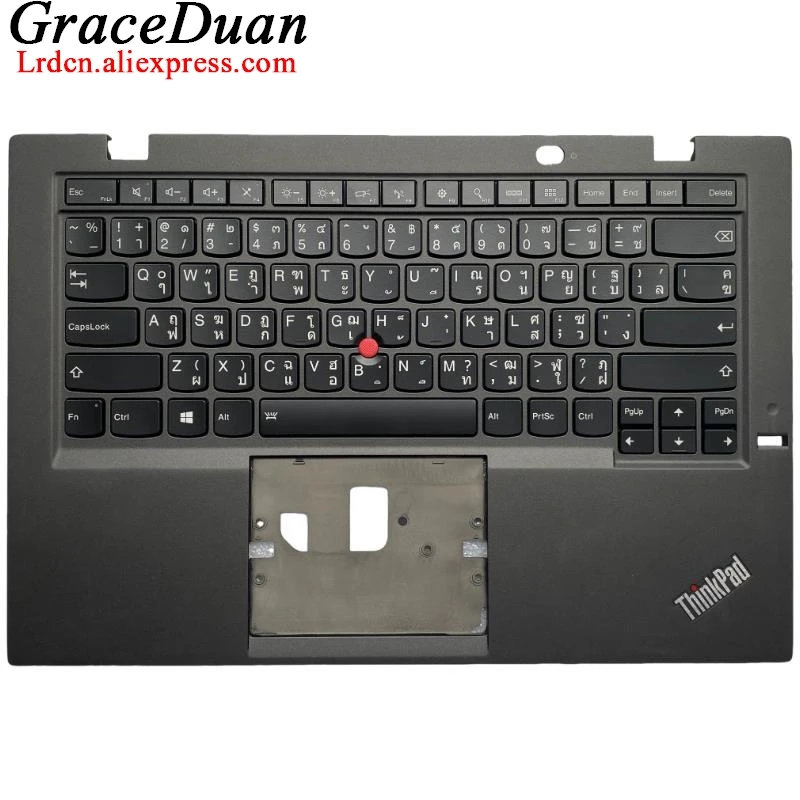 TH-funda superior con teclado negro tailandés, cubierta con reposamanos para Lenovo Thinkpad X1 Carbon 3rd Gen3 G3 00HN979 00HT334 - imagen 2
