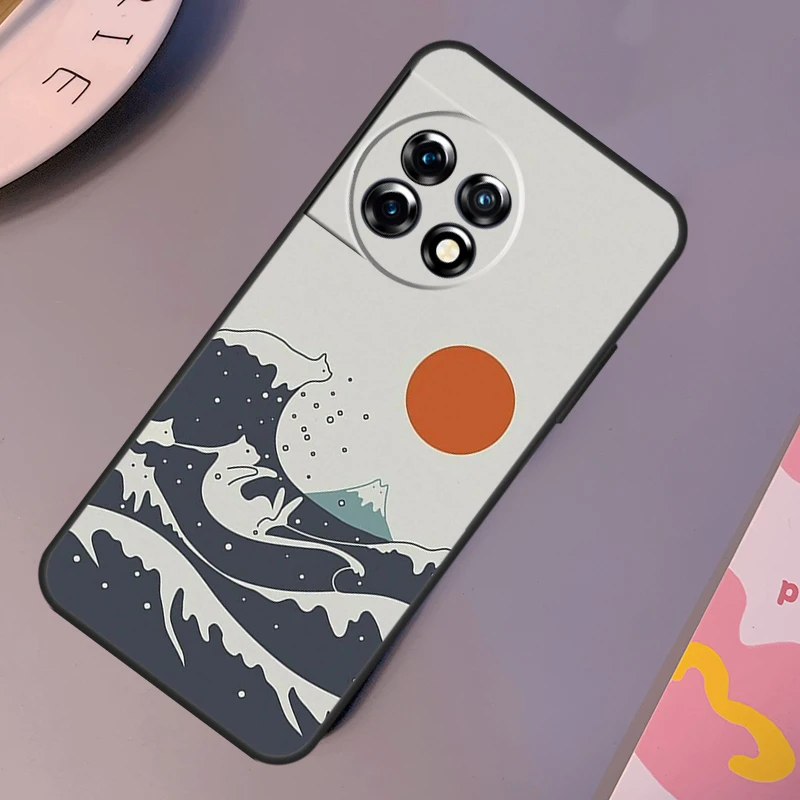 Funda de paisaje de onda de Japón para OnePlus 12R, 10T, 10R, 9RT, 9, 10 Pro, OnePlus 12, 11, Nord 3, 2T, CE 2 Lite, N20, N10 - imagen 5
