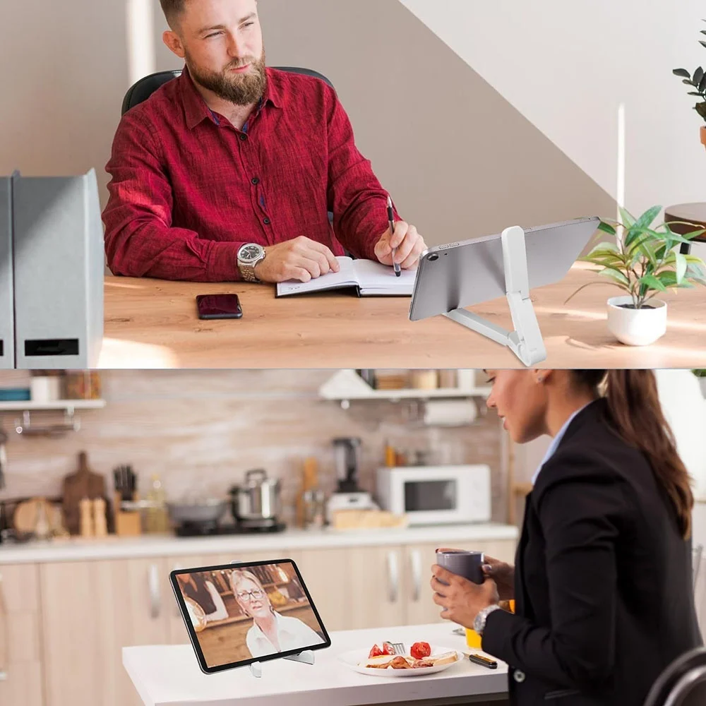 Soporte Triangular plegable para teléfono y tableta portátil, fácil de llevar, soporte fijo para tableta para Samsung, Xiaomi y iPad - imagen 2