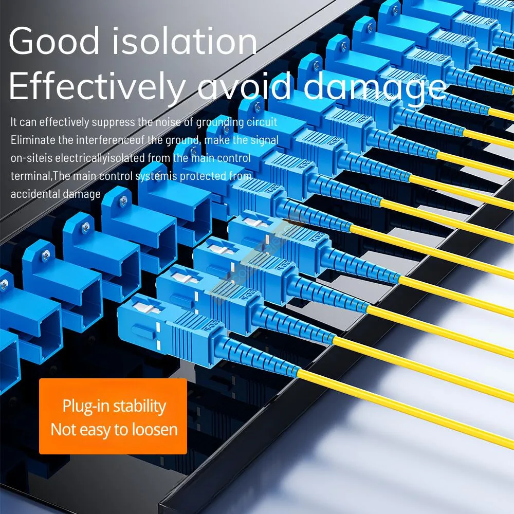 Acoplador Simplex de fibra óptica, adaptador de fibra óptica, conector SCUPC/SCAPC, brida Simplex monomodo, 10/25/50 Uds. - imagen 5