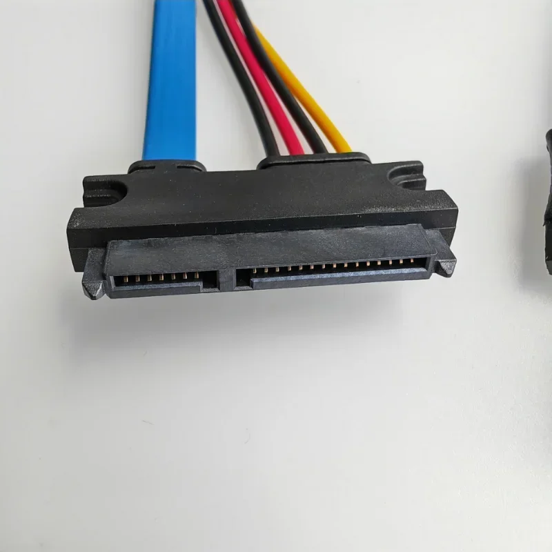 Fuente de alimentación de datos FDD, Cable integrado de 4 pines hembra SATA 3,0 macho a 22 pines 7 + 15 para disco duro óptico SSD de placa base de ordenador ITX - imagen 5