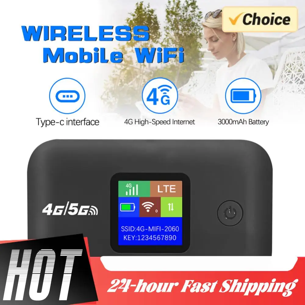 Mini punto de acceso WIFI para exteriores, enrutador WiFi de bolsillo, enrutador portátil inalámbrico de 150Mbps, enrutador WiFi de bolsillo móvil de 3000mAh con ranura para tarjeta SIM