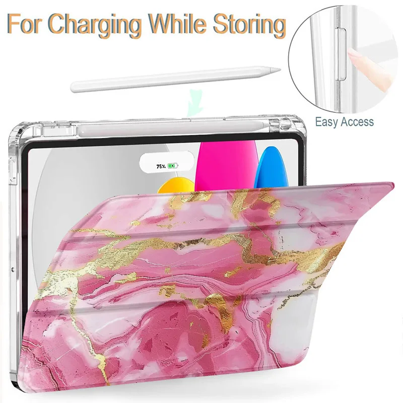 Con estuches para lápices para iPad A16 11. a generación, Funda acrílica para tableta de 11 pulgadas para iPad 10, Funda Capa de 10. a generación - imagen 5