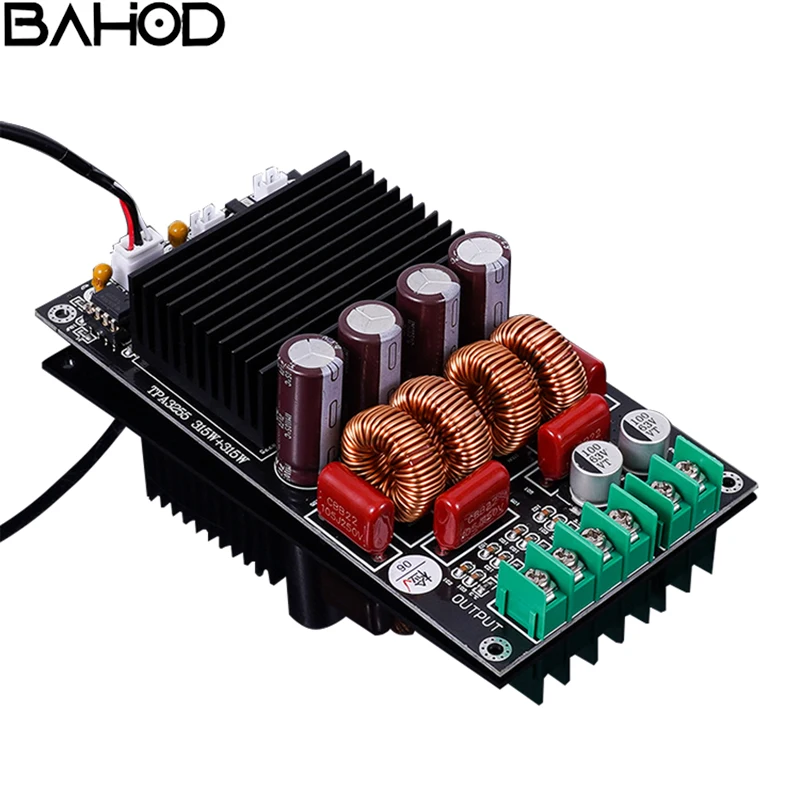 Placa amplificadora de potencia de 2 canales, 300W x 2, TPA3255, placa amplificadora de alta potencia DC-19-DC52 para cine en casa