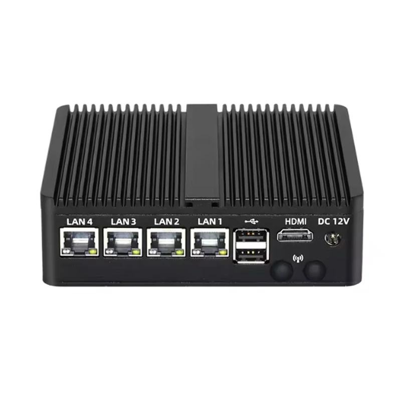 Mini PC sin ventilador LAN 4x2,5G i226V, enrutador suave HD 2xCOM intel Celeon J6412 N150 N97 N100 N305, dispositivo de cortafuegos para ordenador - imagen 2