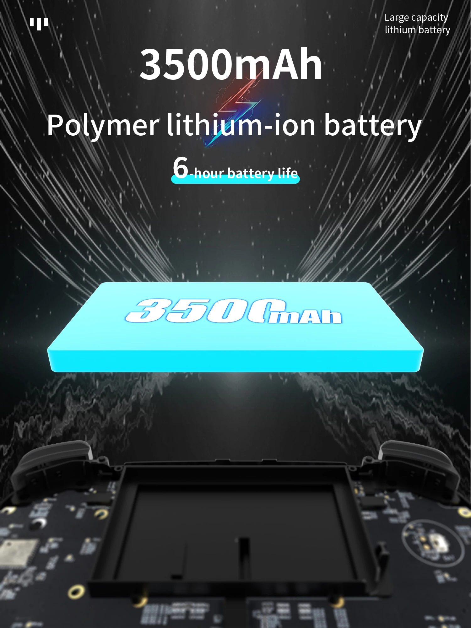 ANBERNIC-consola de juegos portátil RG ARC-D ARC-S, diseño de seis botones, 4 ", IPS, Linux y sistema operativo Android, reproductores de vídeo Retro, compatible con mango con cable - imagen 5