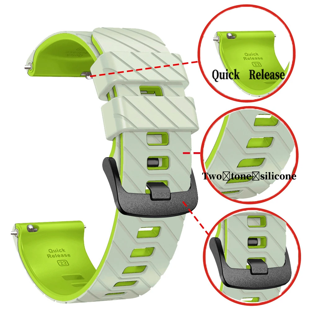 Correa de silicona de 22mm para Huawei Watch GT 6 GT5 GT4 GT3 GT2/GT6 /5Pro /Magic 2 pulsera de 46mm pulsera de reloj inteligente - imagen 4