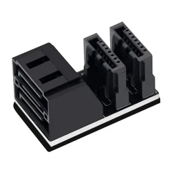 Adaptador SATA 90°/180° hembra macho 7 pines
