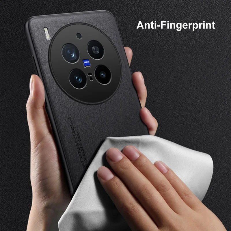 Funda de cuero PU de lujo para Vivo X300 Pro, funda trasera de silicona a prueba de golpes, funda de teléfono de protección completa para VivoX300 Pro X300Pro 5G - imagen 5