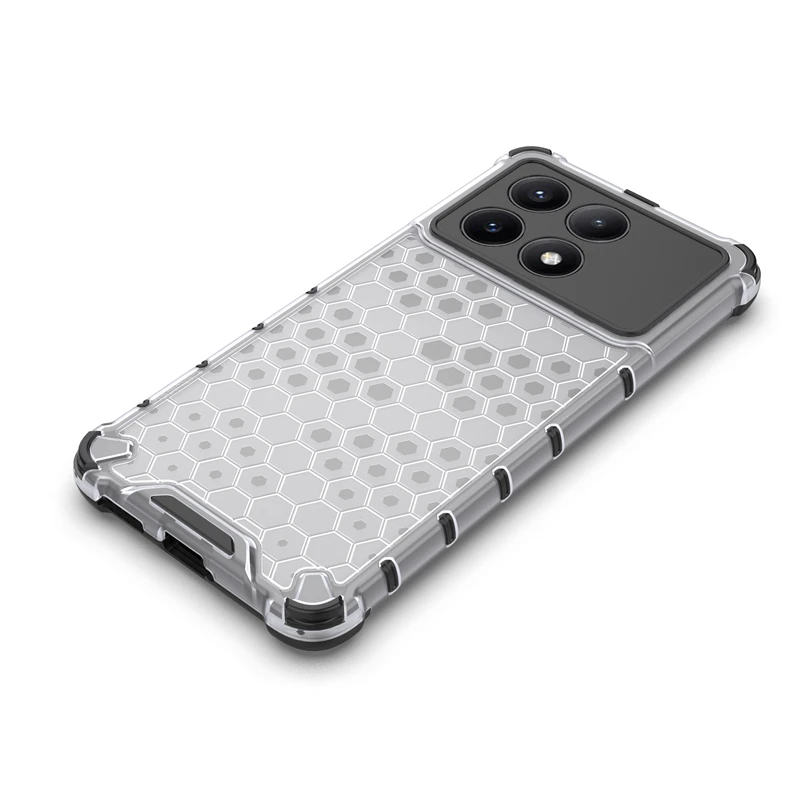 Nido de abeja a prueba de golpes para Xiaomi POCO X6 Pro funda armadura Capa POCO X6 Pro funda protectora translúcida Xiaomi POCO X6 Pro - imagen 2