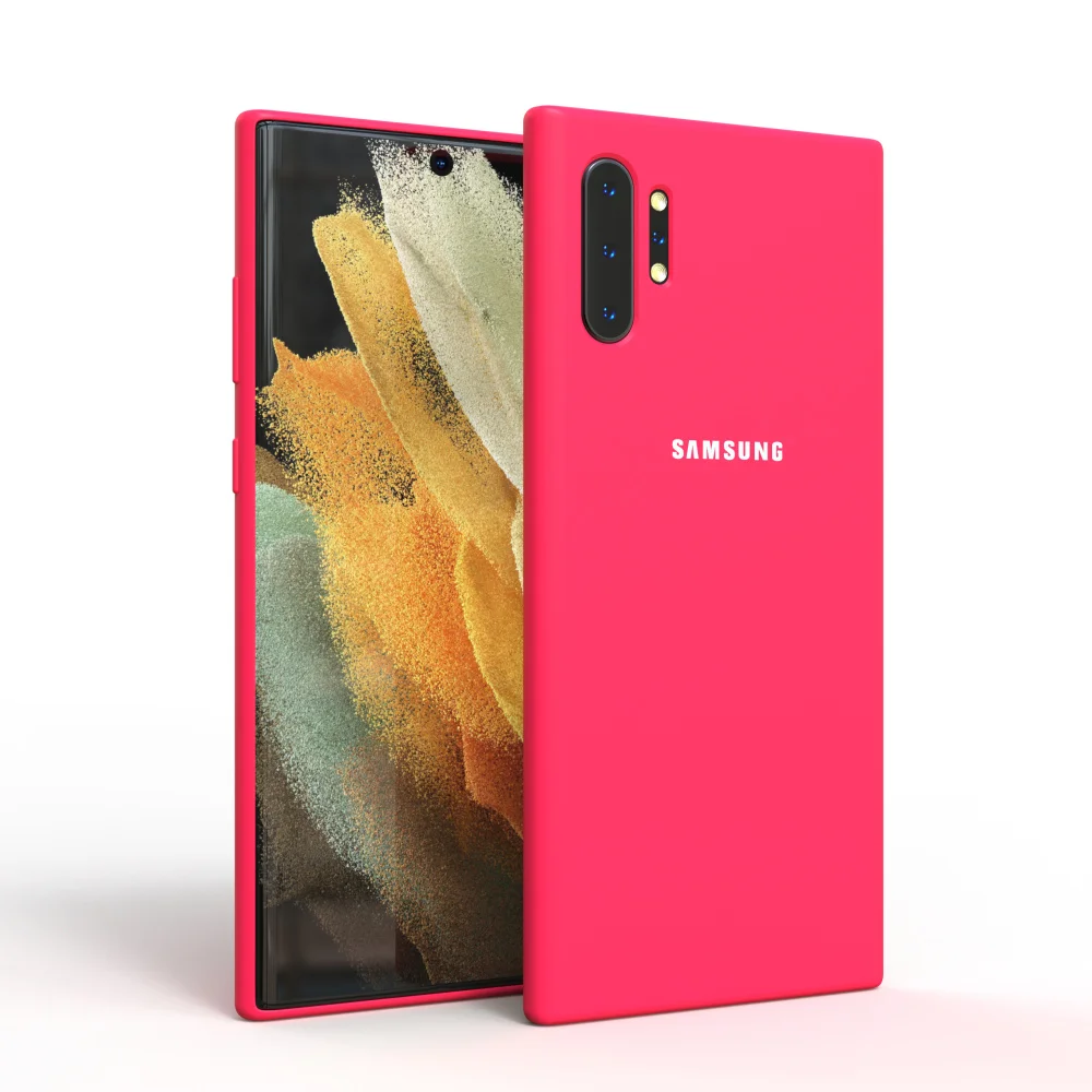 Para Samsung Galaxy Note10 Plus funda de silicona sedosa carcasa protectora trasera suave al tacto para Note10Plus Note 10 + parte trasera completa - imagen 5