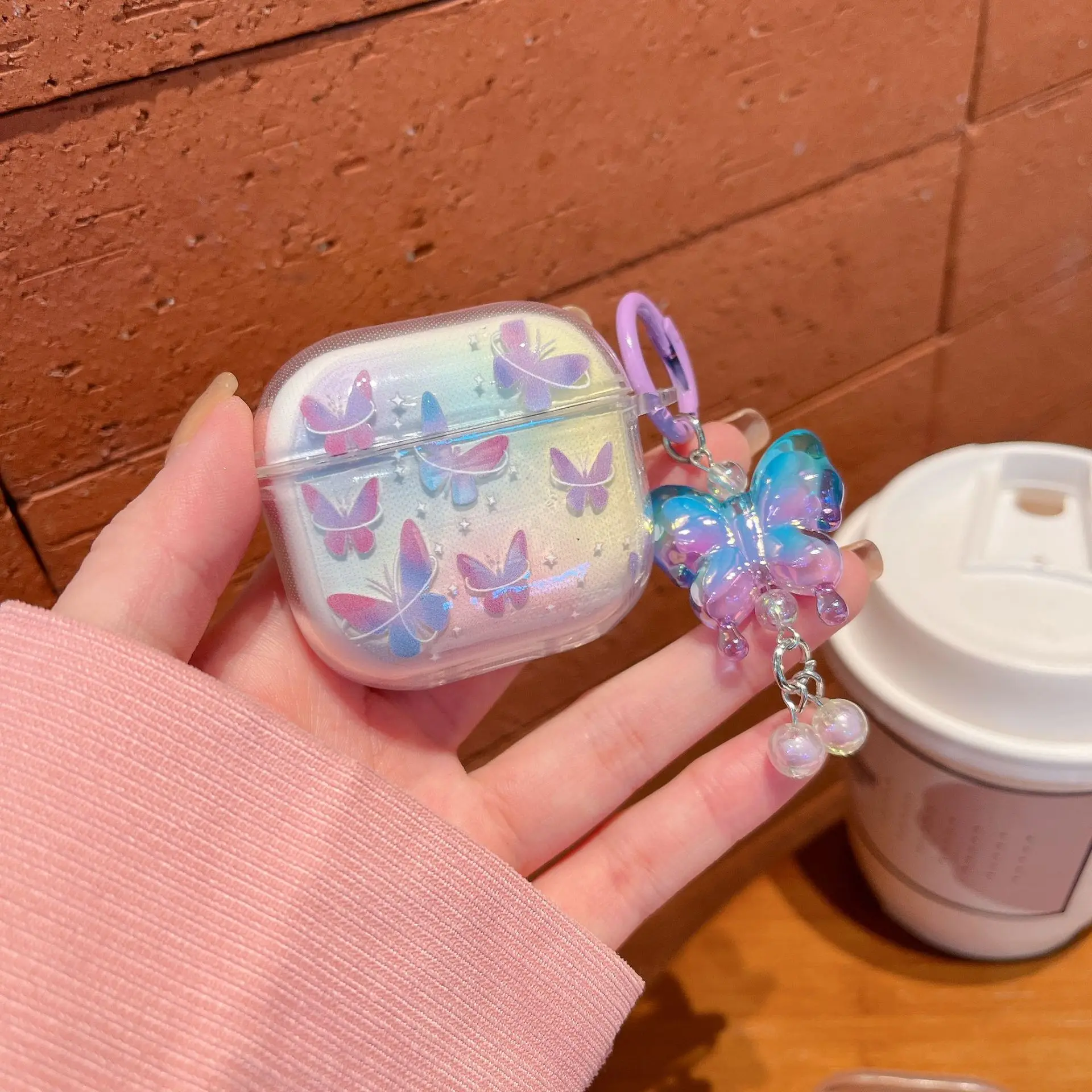 Funda bonita de dibujos animados de gatito para auriculares Apple Airpods 4 Pro 2 3 funda con encanto suave TPU fundas de carga para auriculares para Airpods - imagen 4